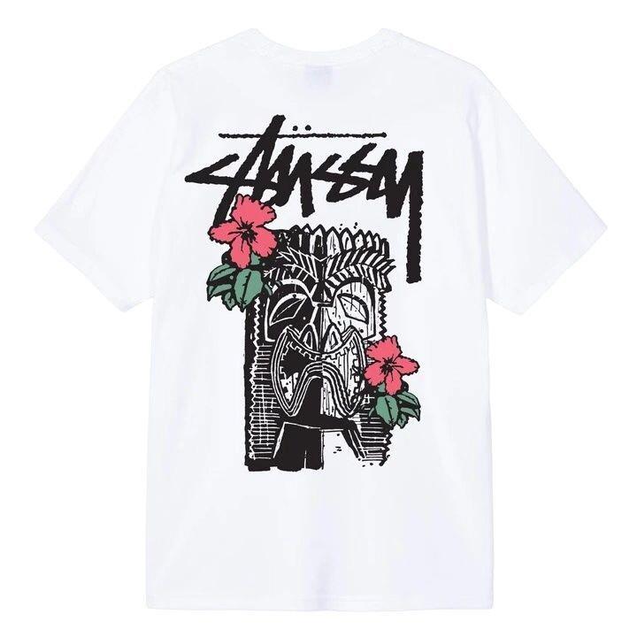 Stussy T-Shirt White Painting Tools Flowers #915269 - Stussy